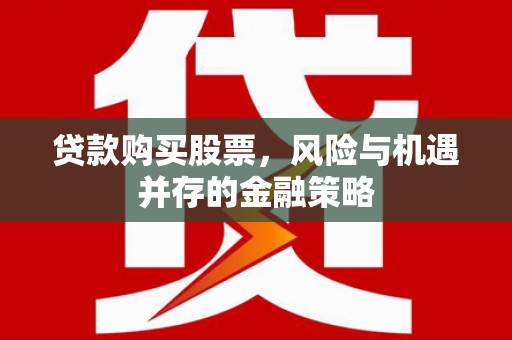 茂南贷款购买股票，风险与机遇并存的金融策略