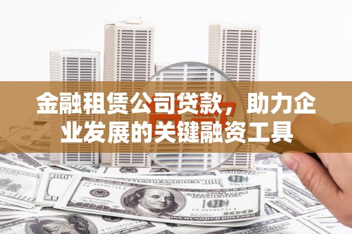 茂南金融租赁公司贷款，助力企业发展的关键融资工具
