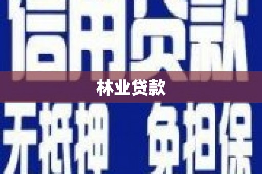 茂南林业贷款