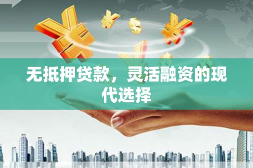 茂南无抵押贷款，灵活融资的现代选择
