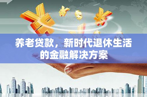 茂南养老贷款，新时代退休生活的金融解决方案